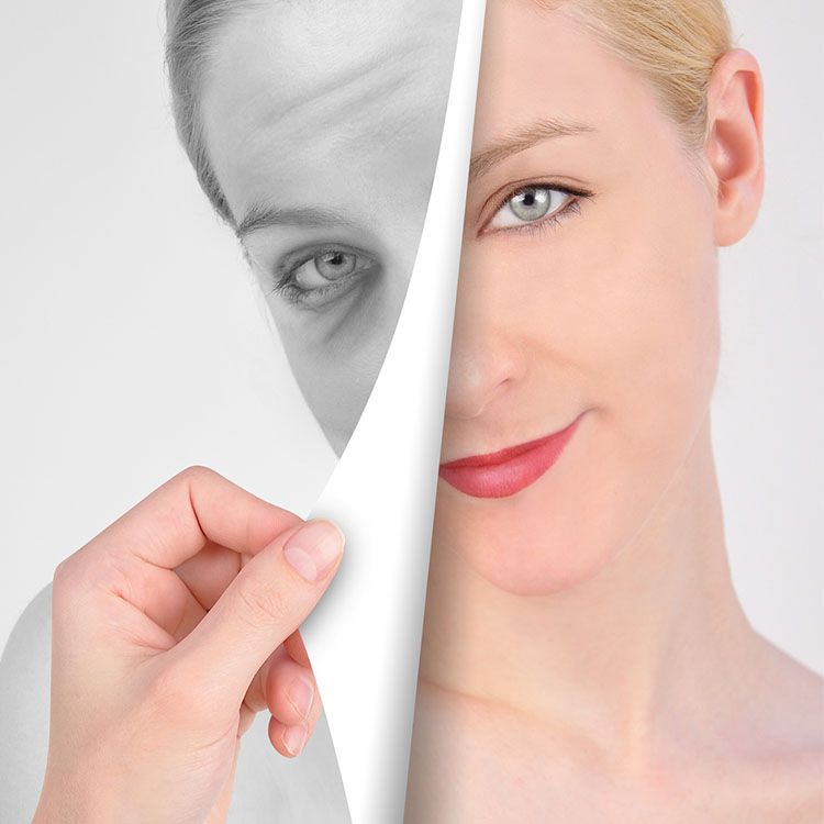 beautiful woman unveiling more youthful skin