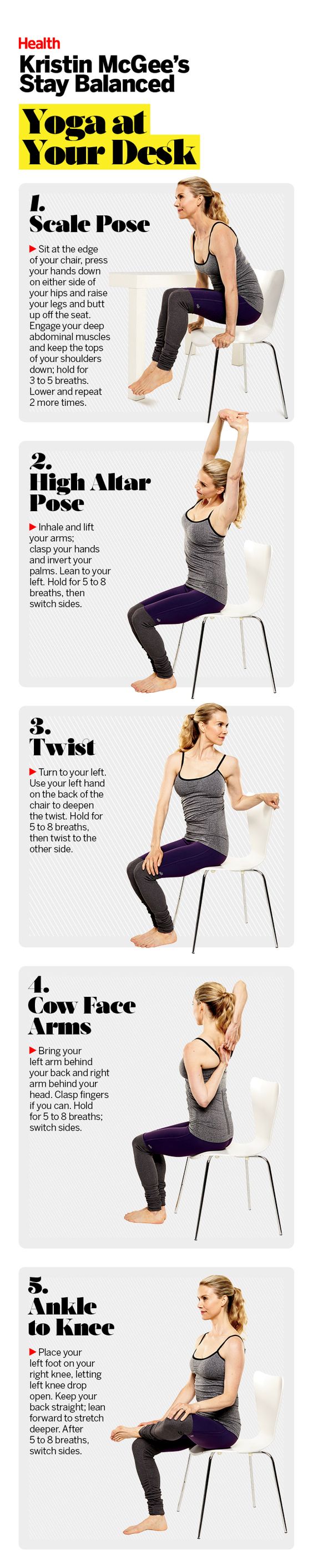 Best Yoga Moves To Do At Work